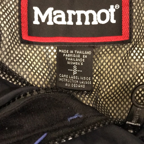 EUC!!  MARMOT Gortex Shell. Blue & Black. Small - Picture 3 of 8